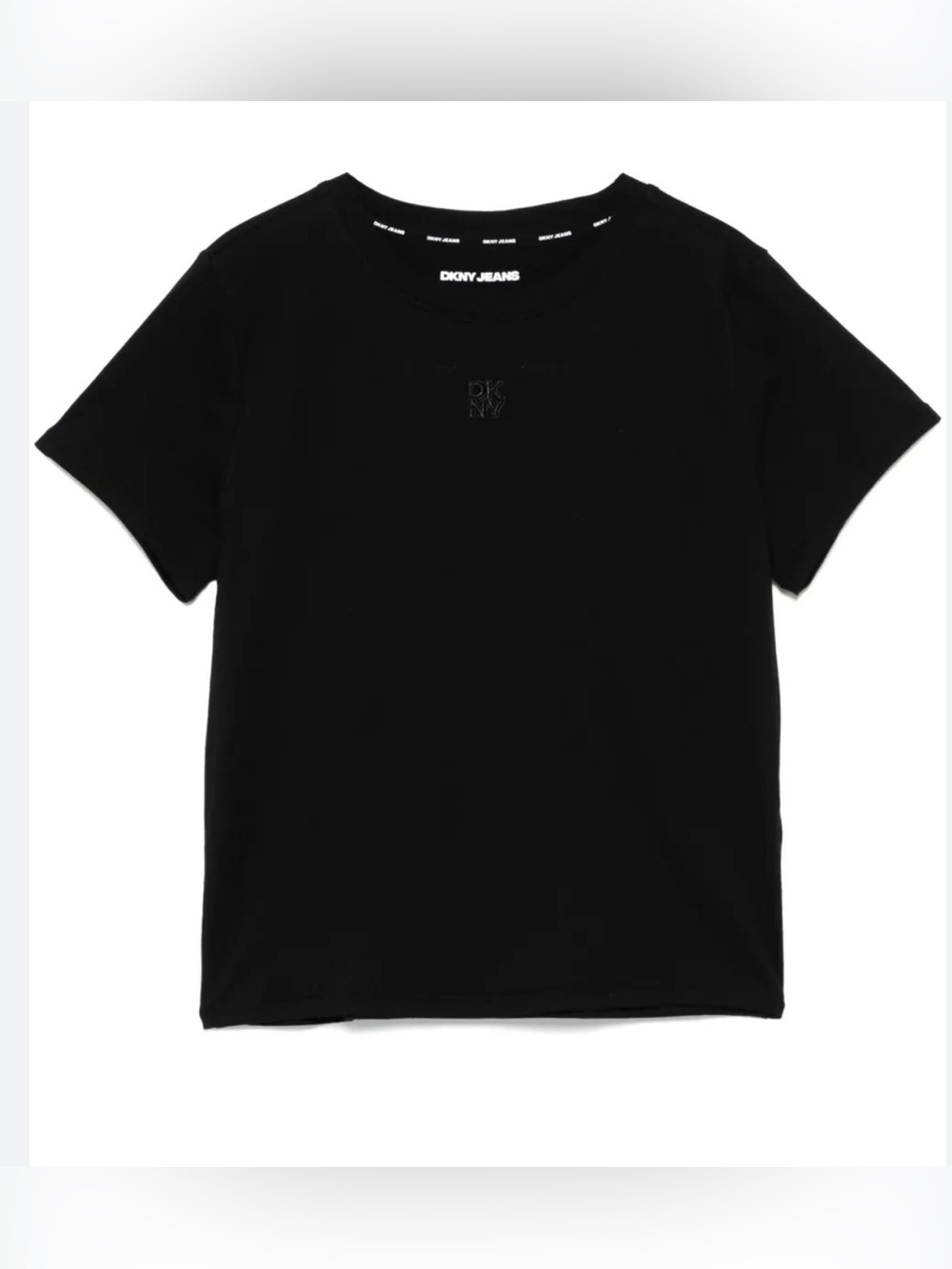 DKNY logo-embroidered T-shirt | Black